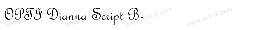 OPTI Dianna Script B字体转换